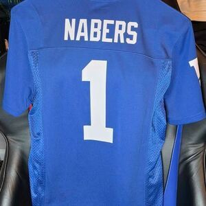 New York Giants Malik Nabers Kids Medium Jersey